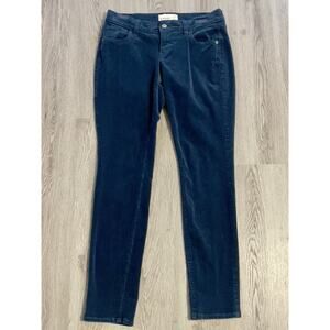 Vintage Y2k Old Navy Corduroy Pants Womens 6 Cobalt Blue Low Rise Skinny Jeans